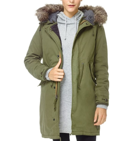 TNA Jackets & Blazers - TNA Brittania Parka Size S Army Green